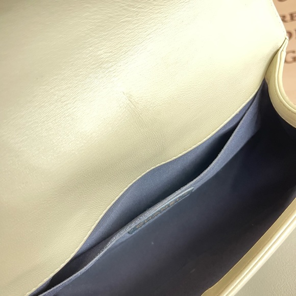 CHANEL Leather Medium Cube Boy Bag Shoulder Bag - Picture 9 of 15